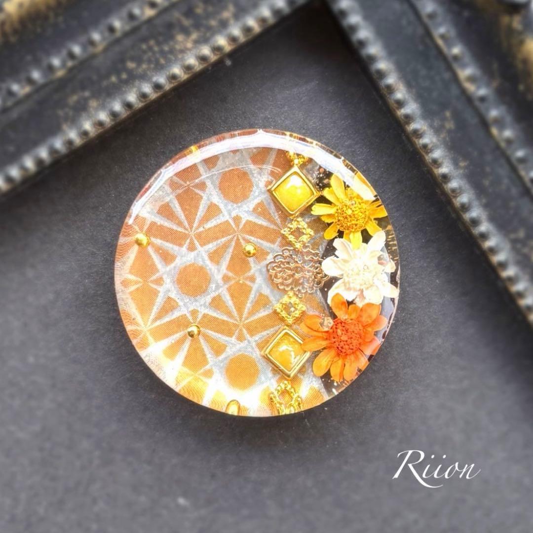 no.1073✨江戸切子風和テイストレジンヘアゴム✨❺