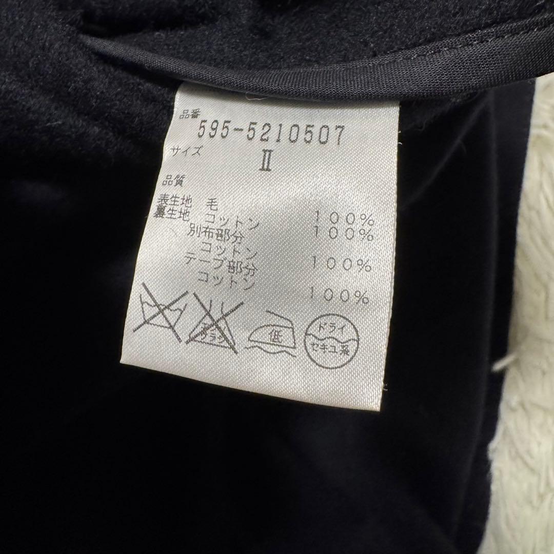 MHL. ロングダッフルコート ウール トグル M 丸襟 ブラック Mサイズ