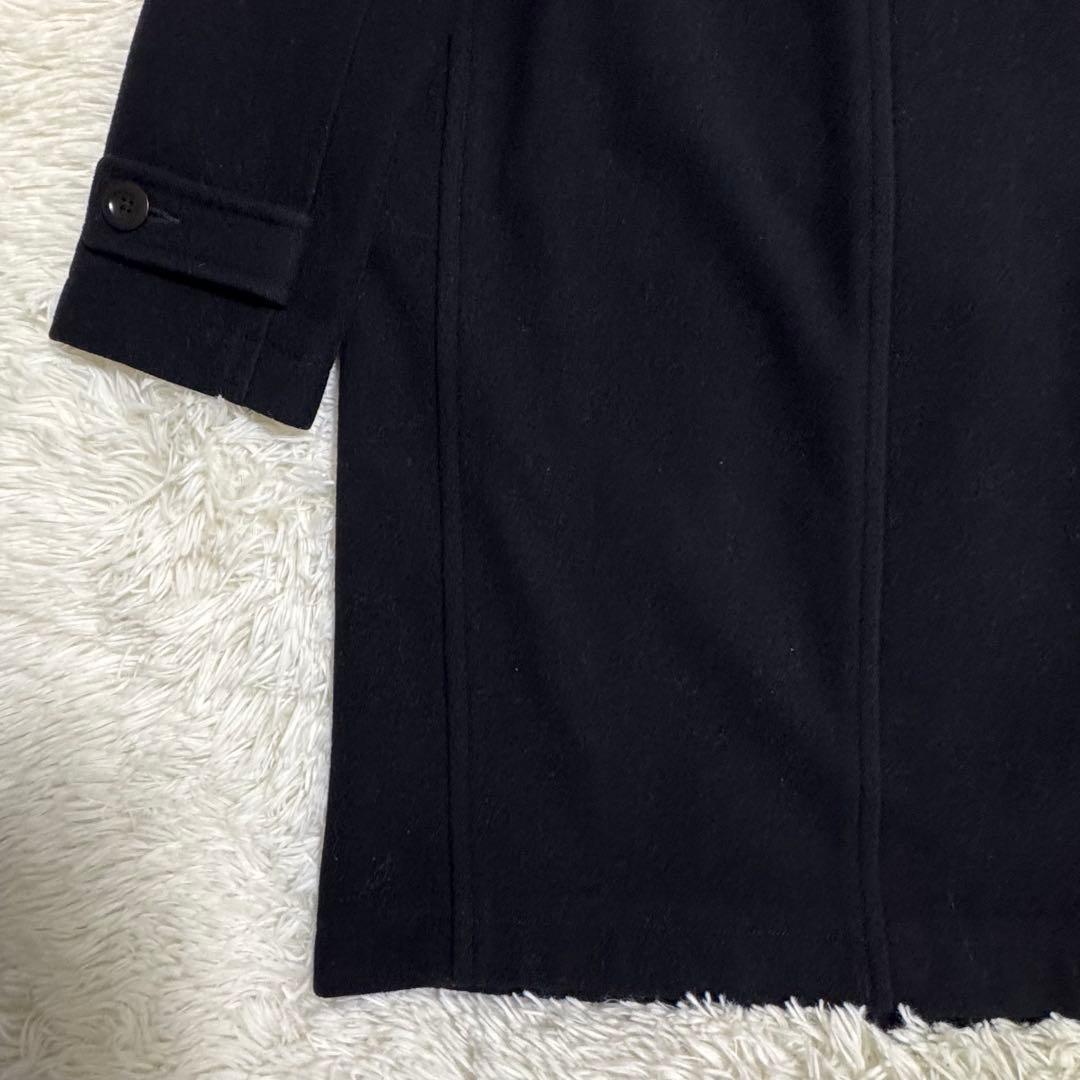 MHL. ロングダッフルコート ウール トグル M 丸襟 ブラック Mサイズ