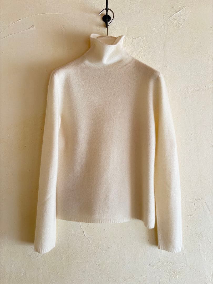 エルメス　マルジェラ期　カシミヤタートルネックニット　MEサイズ　ホワイト