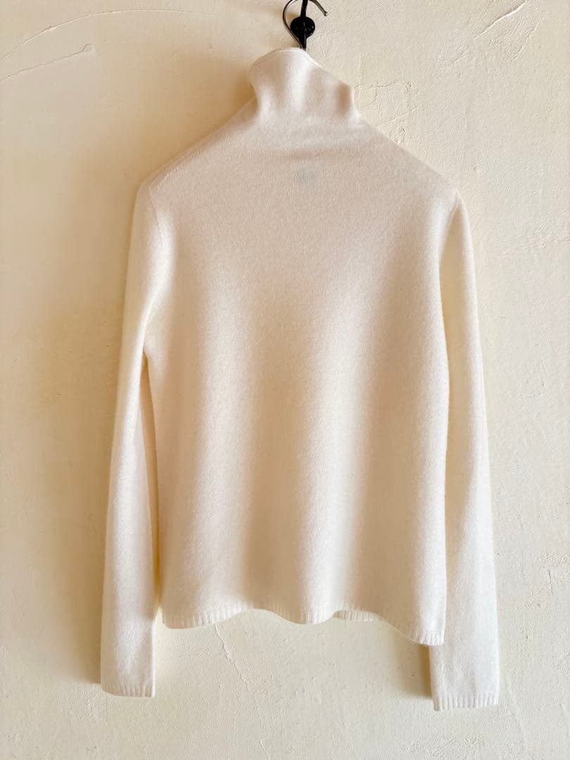 エルメス　マルジェラ期　カシミヤタートルネックニット　MEサイズ　ホワイト