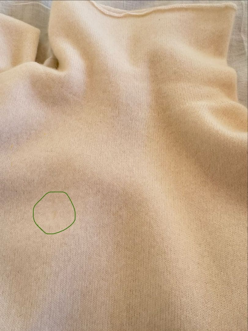 エルメス　マルジェラ期　カシミヤタートルネックニット　MEサイズ　ホワイト