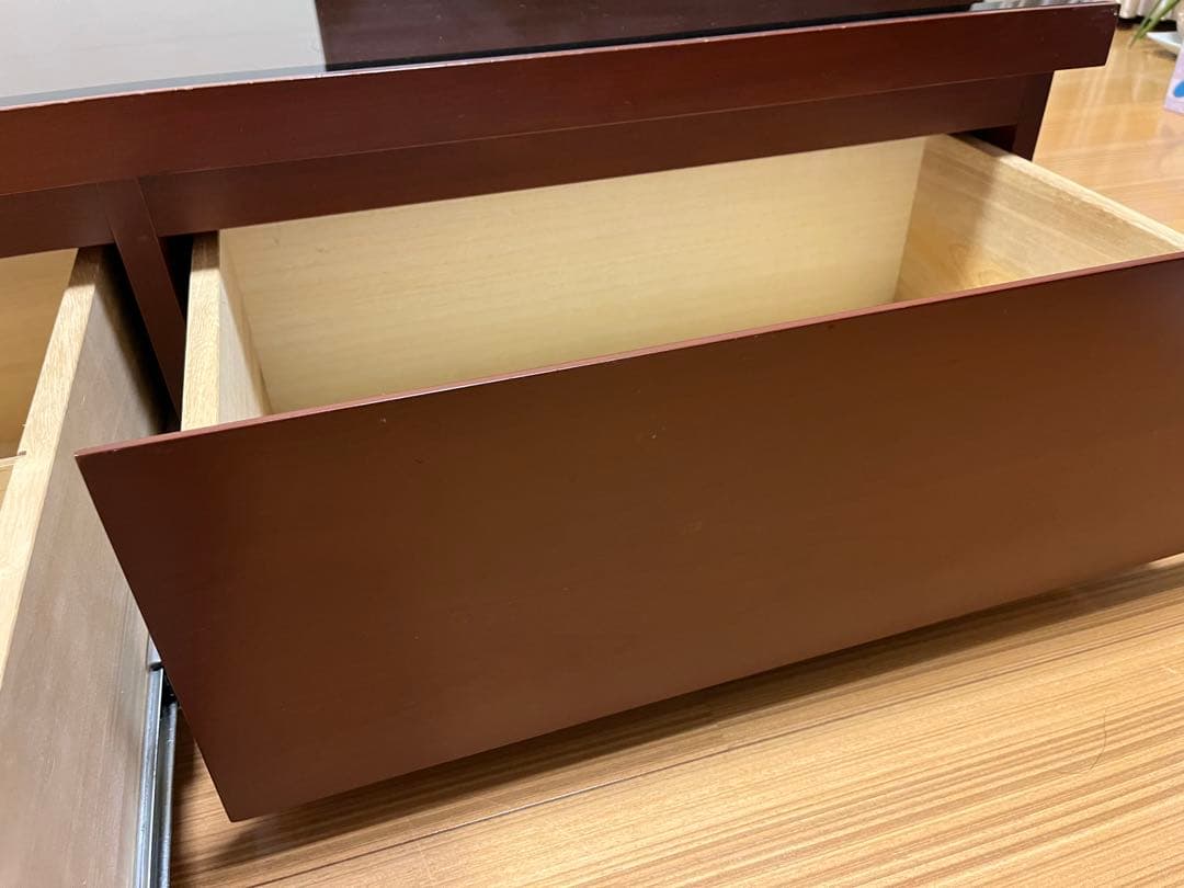 高橋工芸　ダークブラウン　アメリカンチェリー製　センターテーブル　ローテーブル