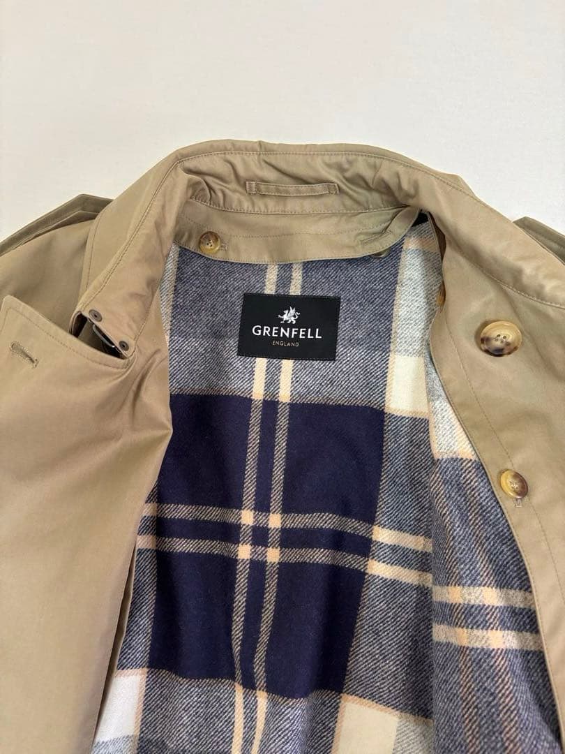 GRENFELL ベージュ トレンチコート　40