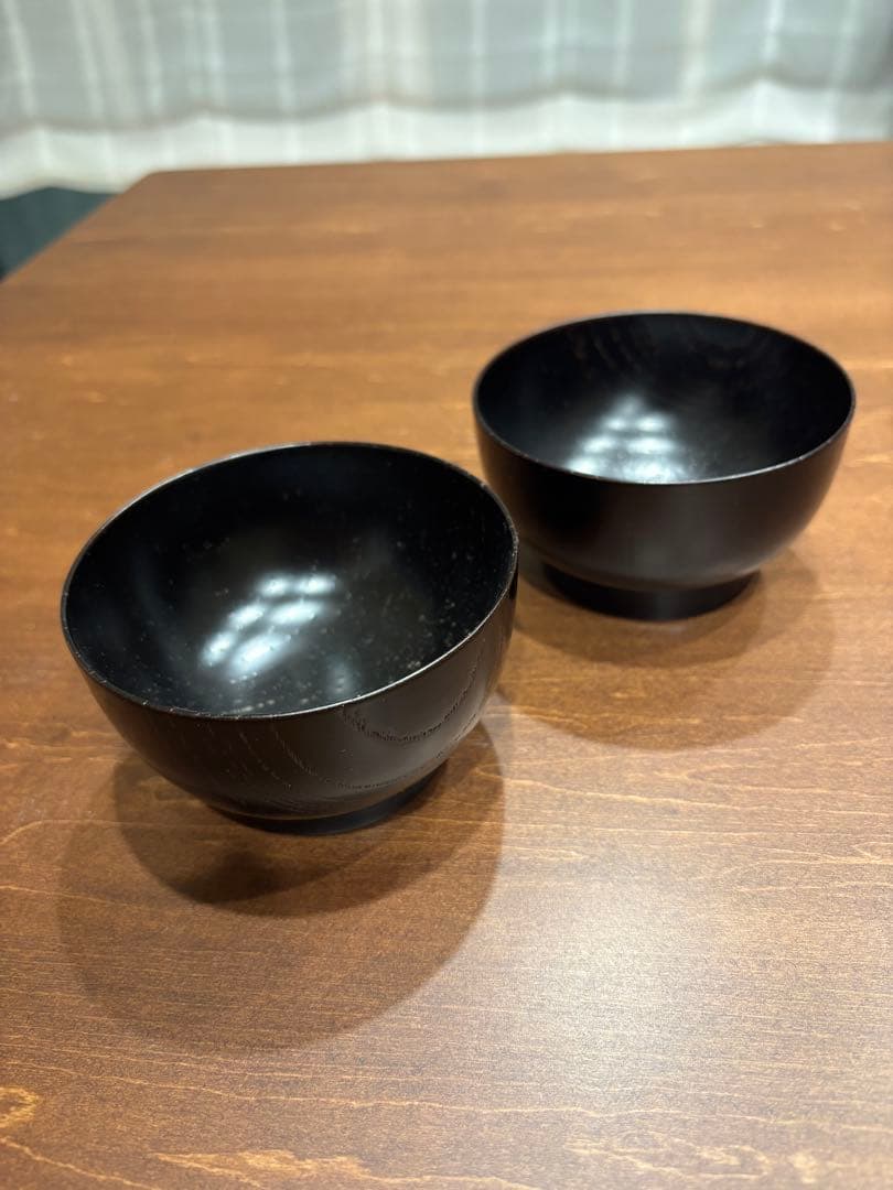 漆　お椀　黒　2つセット