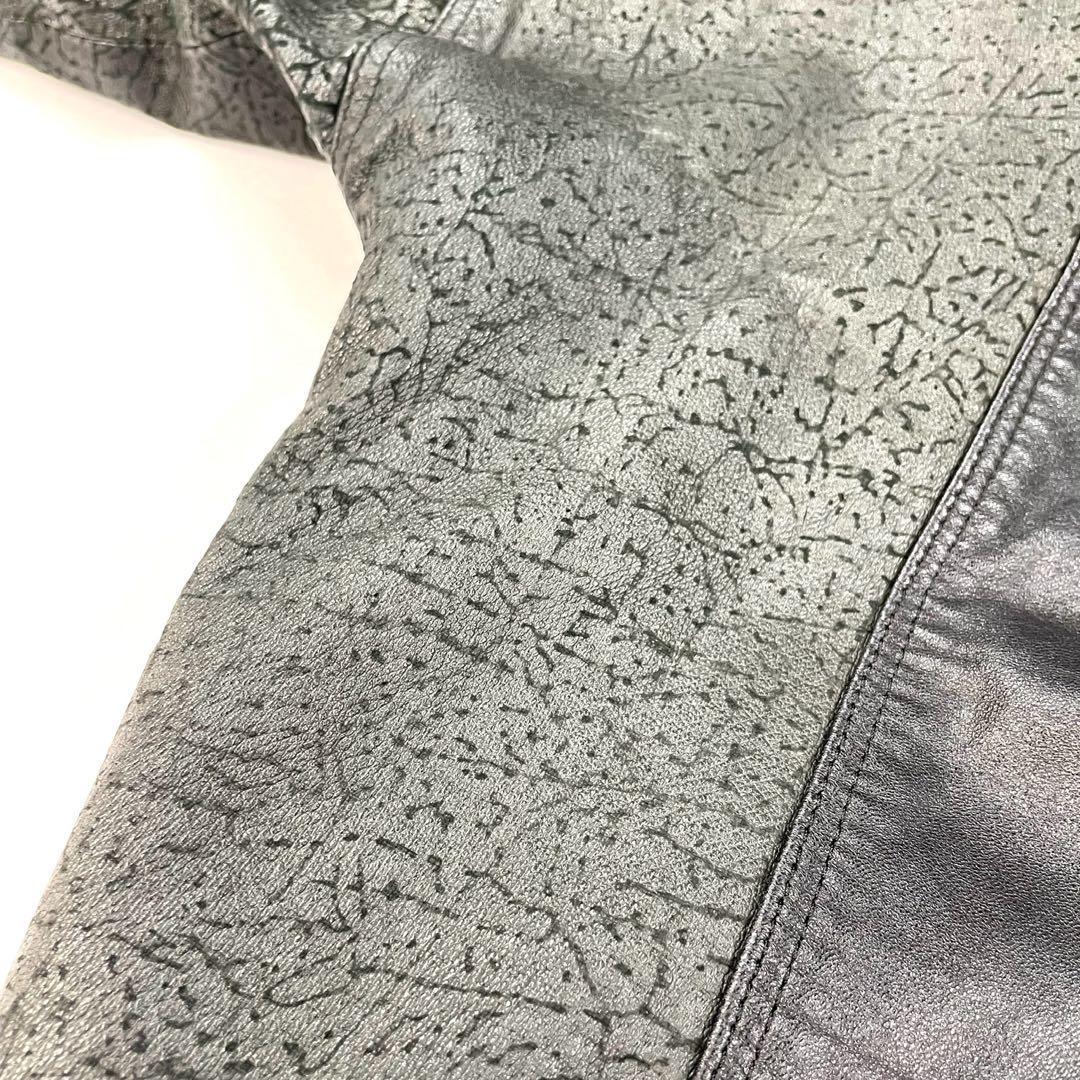 【超希少】 90s レザージャケット　TALON セメント切り替え　ヴィンテージ