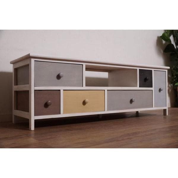 新品・未使用　アウトレットテレビラック　テレビ台　シャビー加工