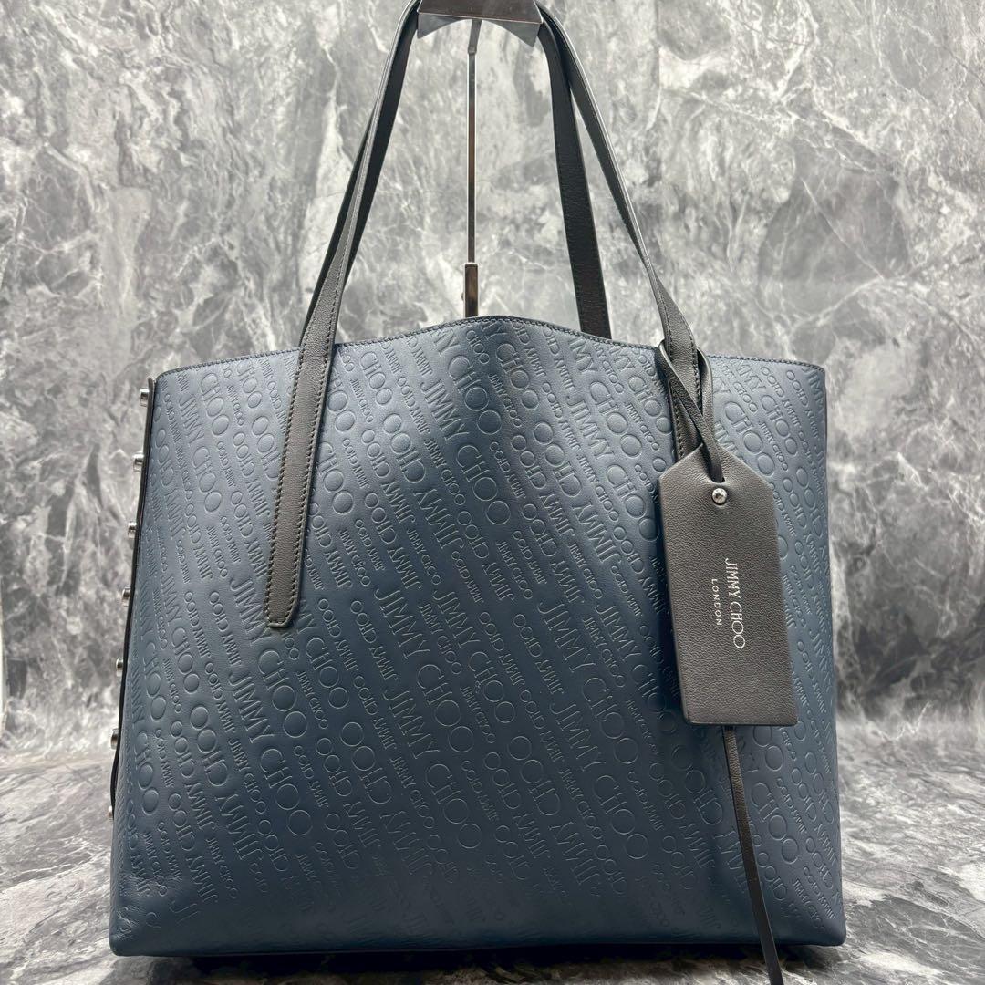 grem-t ✨ジミーチュウ　トートバッグ　バイカラー　スタッズ