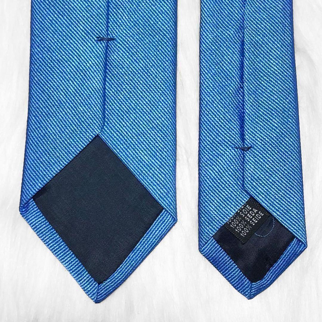 【タグ付未使用】カルティエ ナロータイ 無地 スカイブルー 成人式 プレゼント