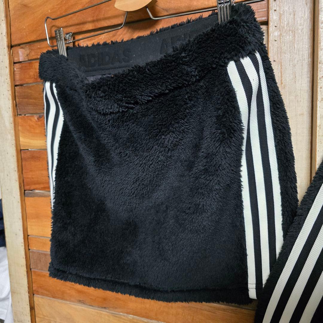 アディダス ゴルフウェア ボアジャケット×スカート 上下セット モコモコ L