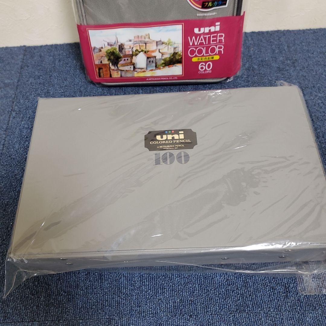 h391☆uni☆色鉛筆100色セット☆ハードケース☆60色セット新品☆現品のみ