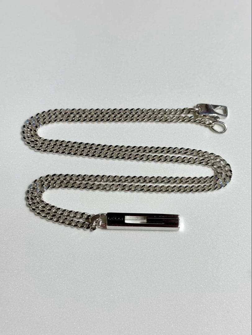 GUCCI シルバー925 バータイプネックレス
