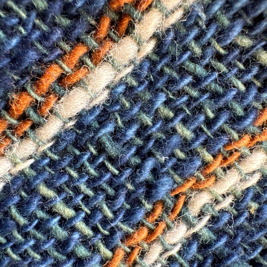 うさとの服  usaato コットン チェック柄大判ストール 新品