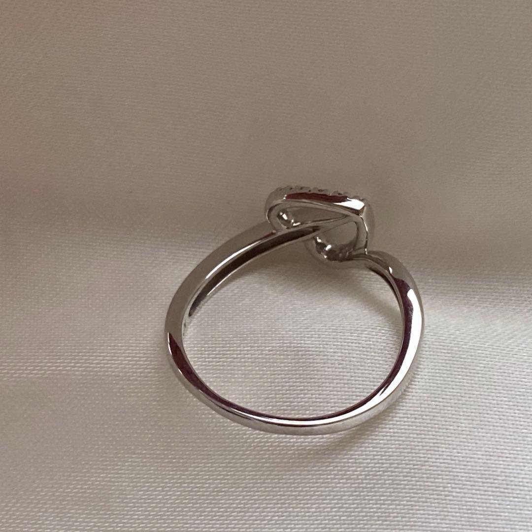 あ*す様 美品❗️ヴァンドーム青山18kwg ハート型　ダイヤモンド　リング　1