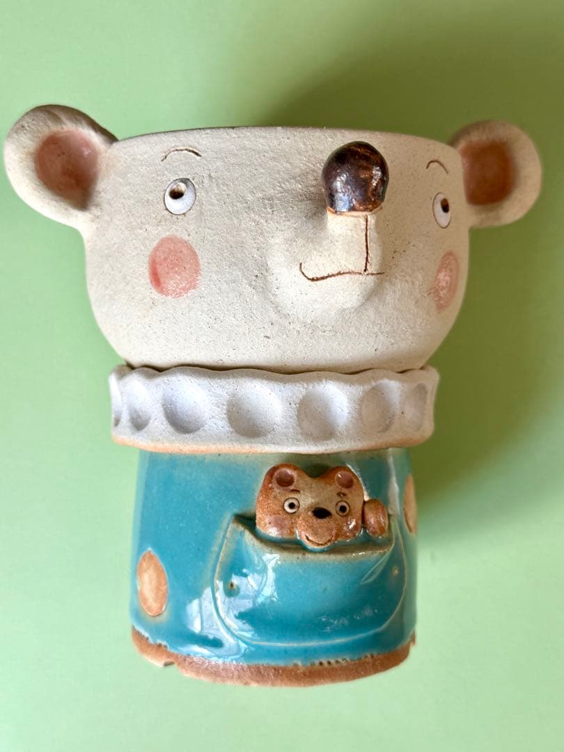 多肉植物用の植木鉢 大きめ ピック 陶器 陶芸