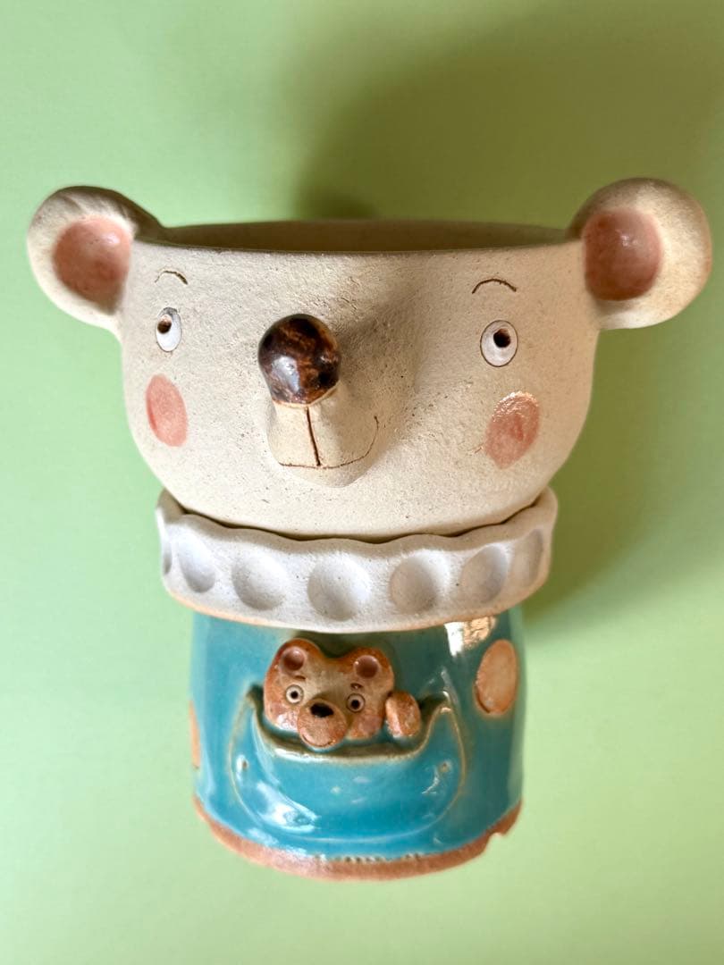 多肉植物用の植木鉢 大きめ ピック 陶器 陶芸