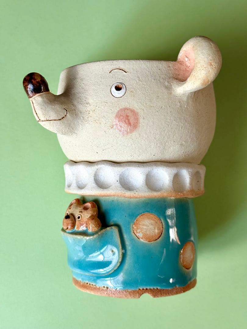 多肉植物用の植木鉢 大きめ ピック 陶器 陶芸