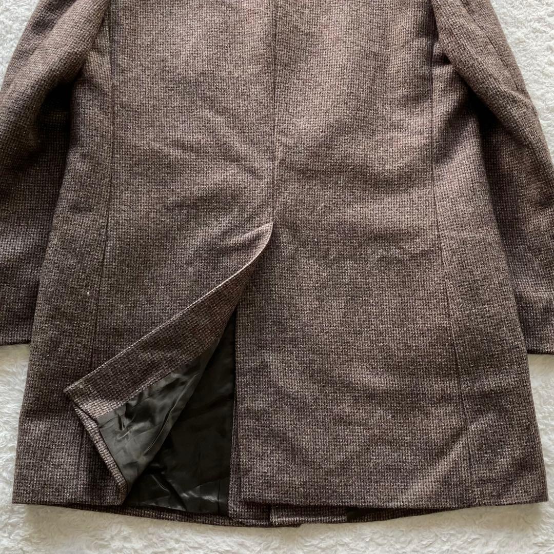 極上の逸品 ヴィンテージ フランス製 ウール ツイード チェスターコート 56