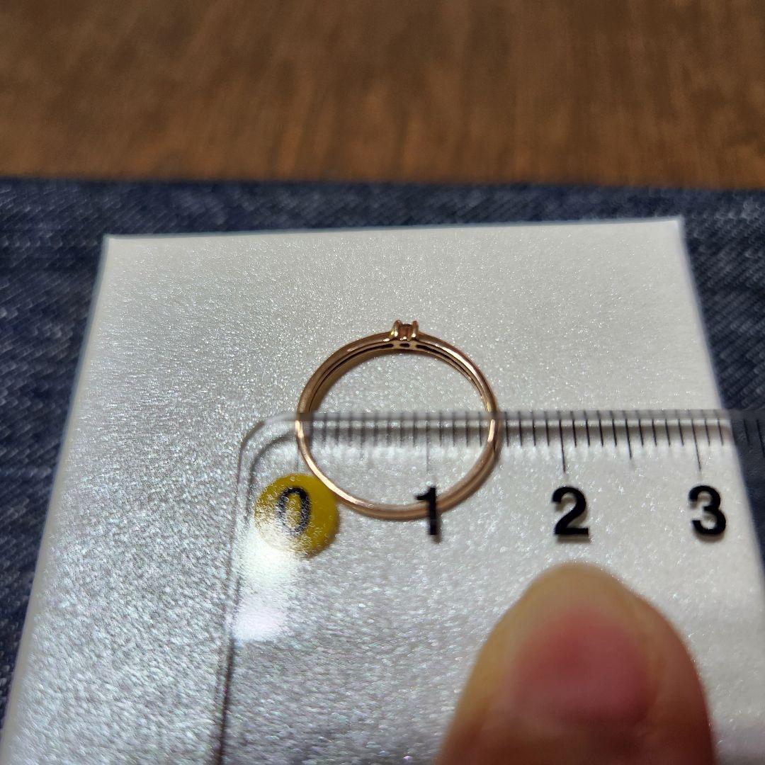 K9PG ピンキーリング　小指　指輪　ダイヤ　ゴールド　ジュエリーマキ