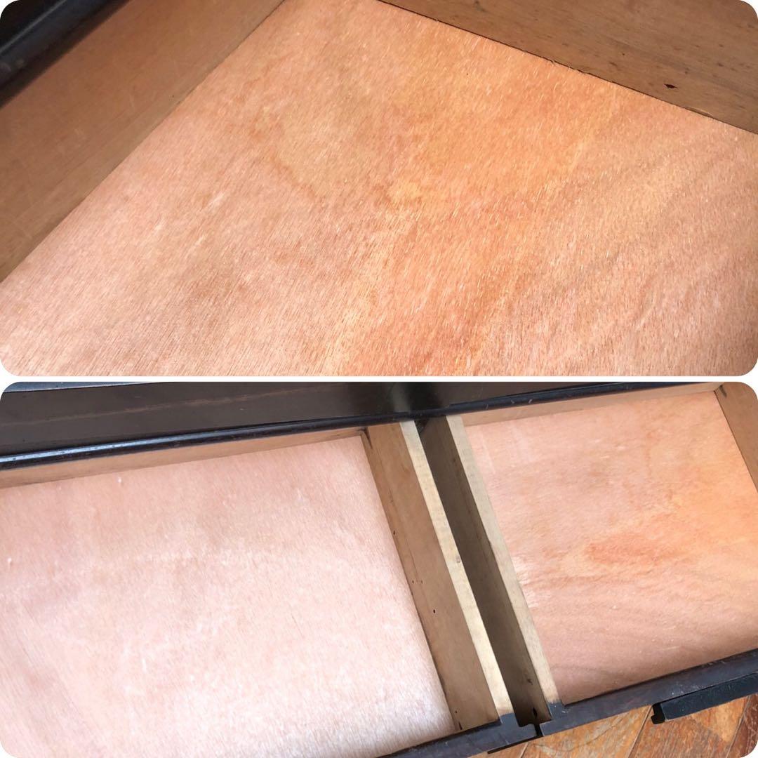 オーク材 洋モダン 【 アンティークキャビネット 】大正ガラス ビンテージ家具