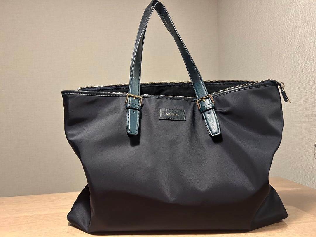 ポールスミス　ネイビー トートバッグ ナイロン製