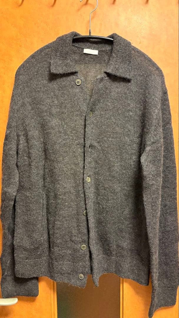 ALPACA KNIT SHIRT CARDIGAN サイズM