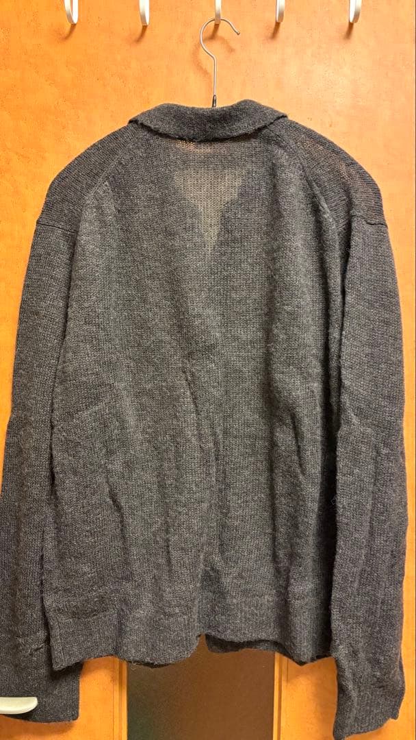 ALPACA KNIT SHIRT CARDIGAN サイズM