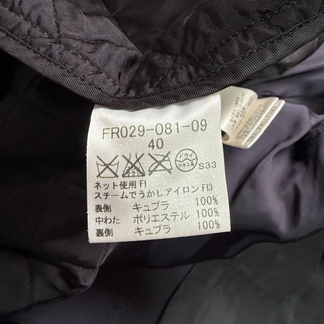 極美品　バーバリー　シャドウチェック　キルティングライナー　トレンチコート　40