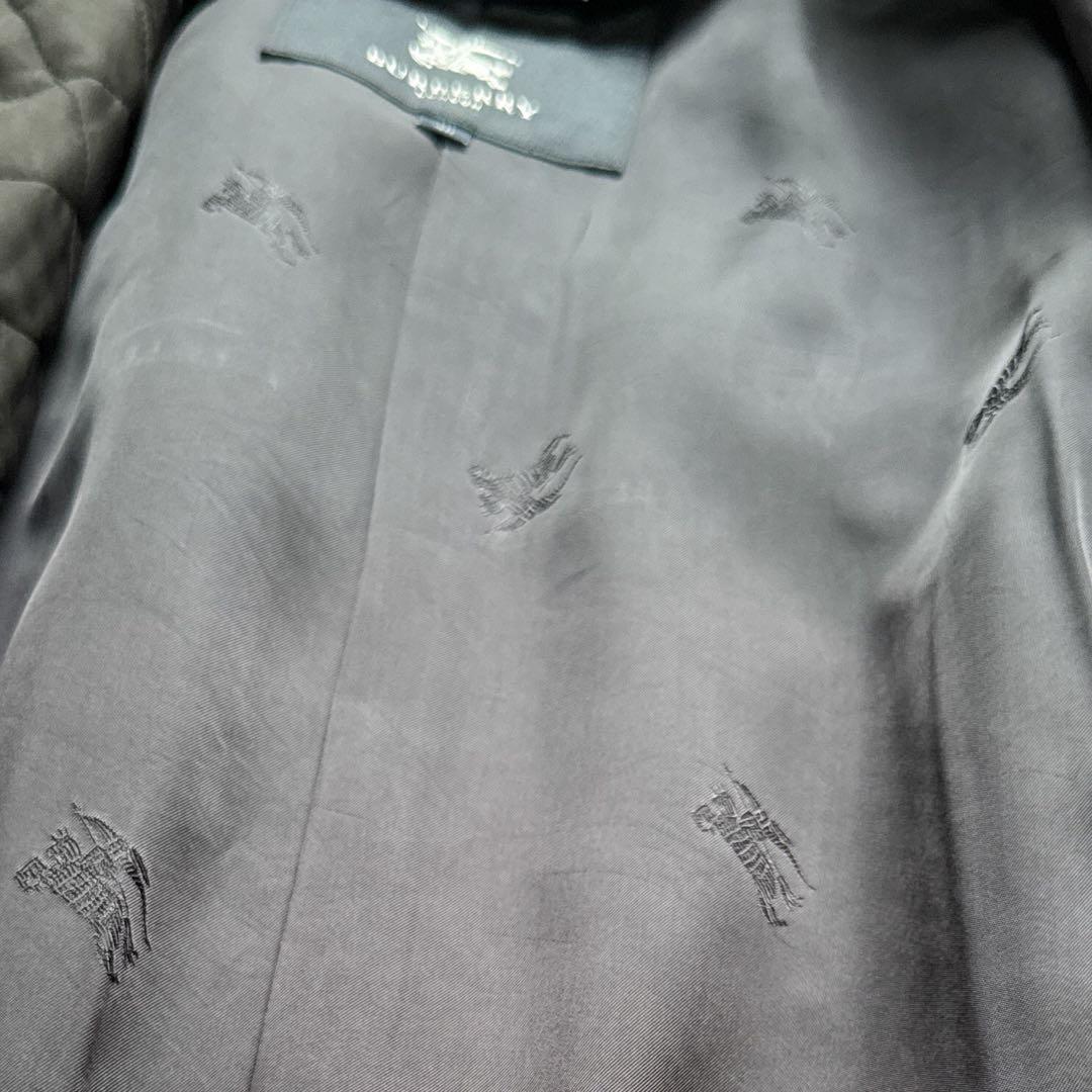 極美品　バーバリー　シャドウチェック　キルティングライナー　トレンチコート　40