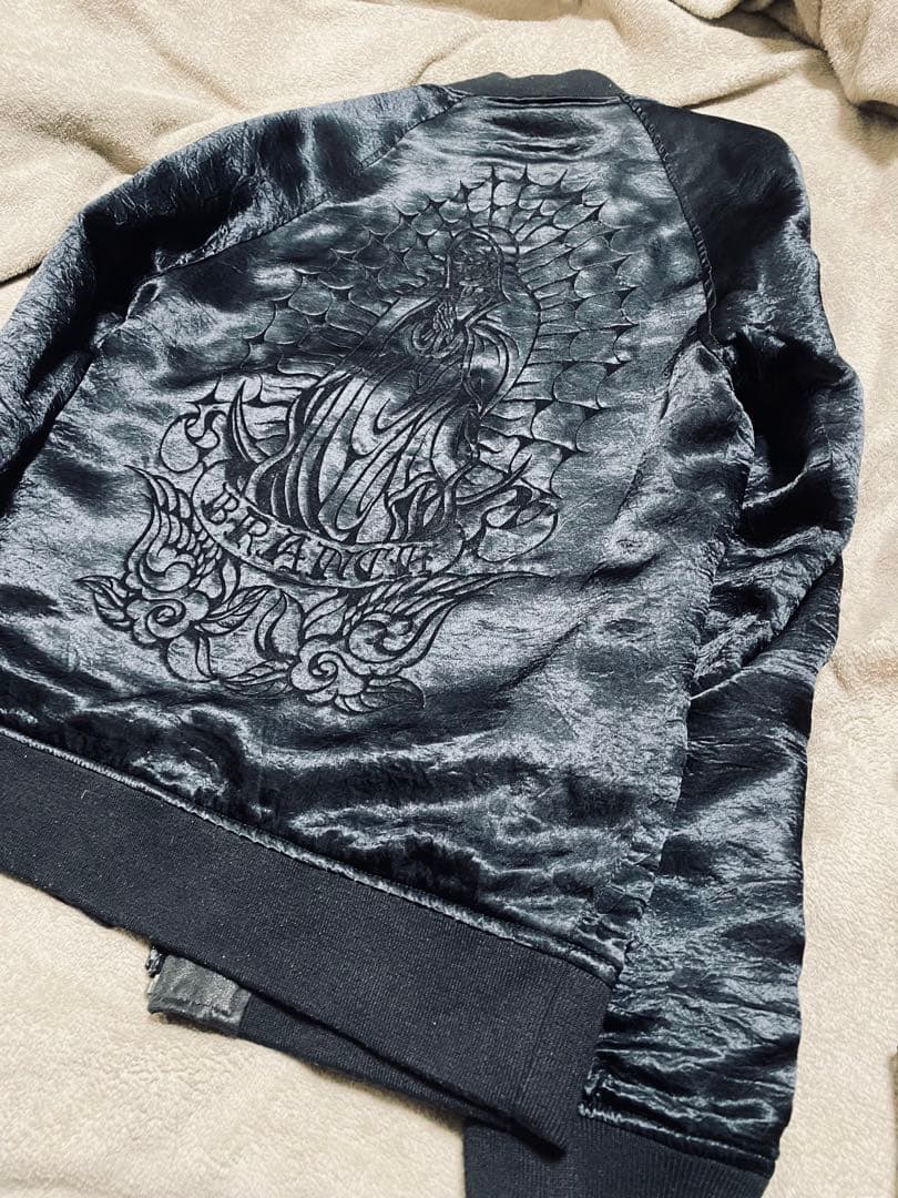 ２面用 beanch スカル 日本限定 スカジャン レーヨン ベロア