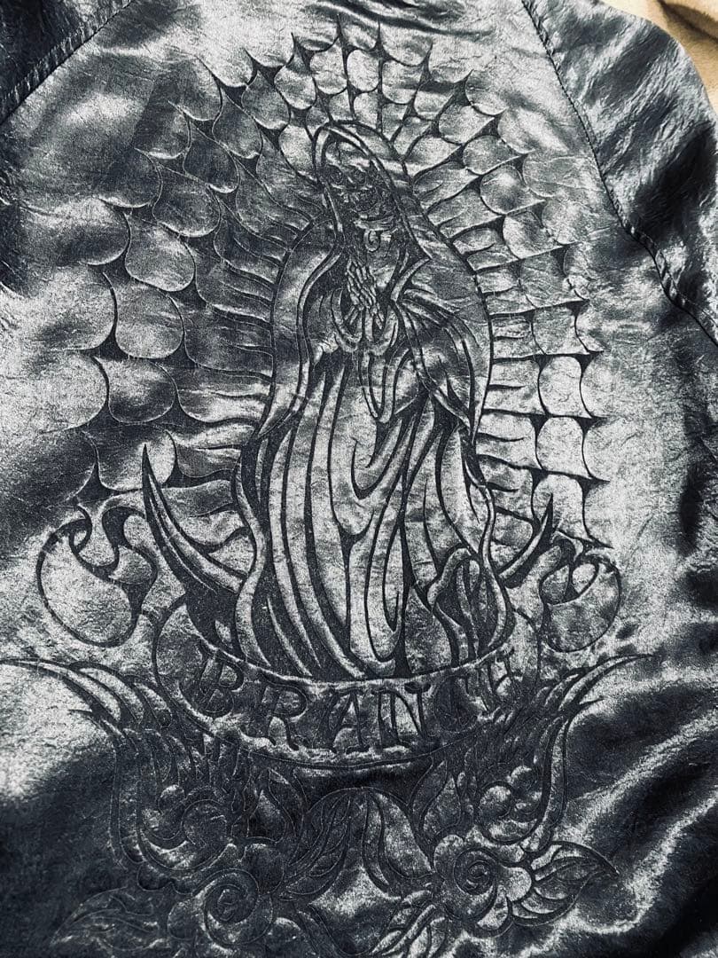 ２面用 beanch スカル 日本限定 スカジャン レーヨン ベロア