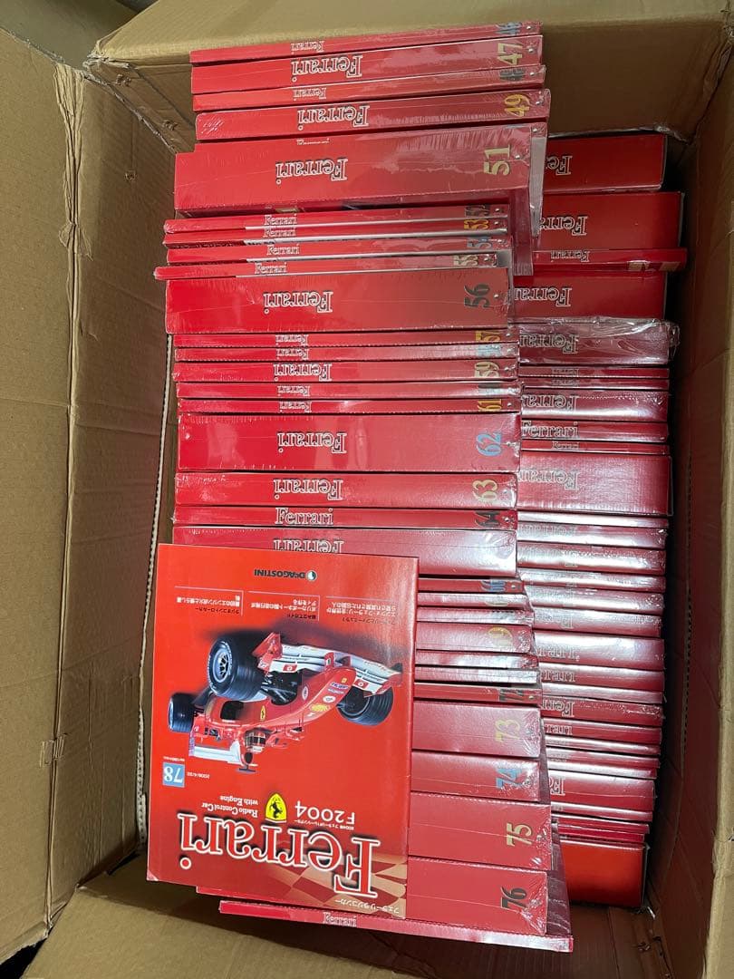 【はぎ】デアゴスティーニ週刊フェラーリ F2004 1-78号透明ボディ無