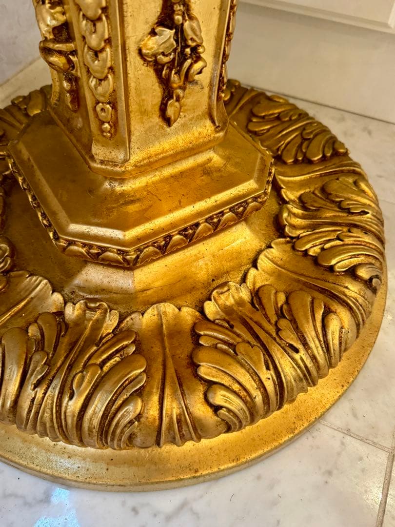 ゴールド SILIK シリック イタリア製 金箔 花台 フラワースタンド