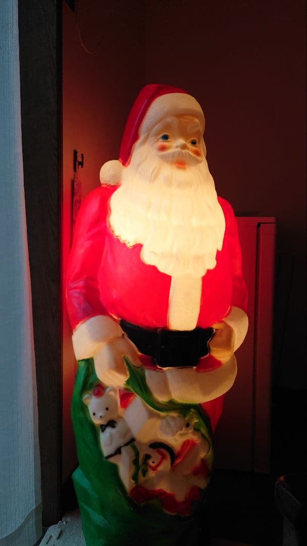【希少】 vintage サンタクロースライト 約60cm