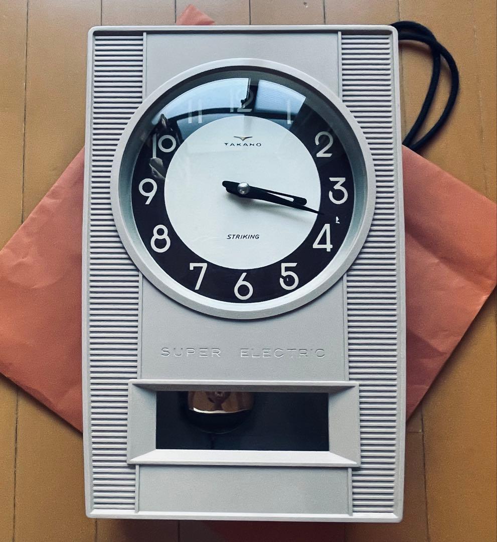 TAKANO SUPER ELECTRIC アンティーク電池式振り子壁掛け時計