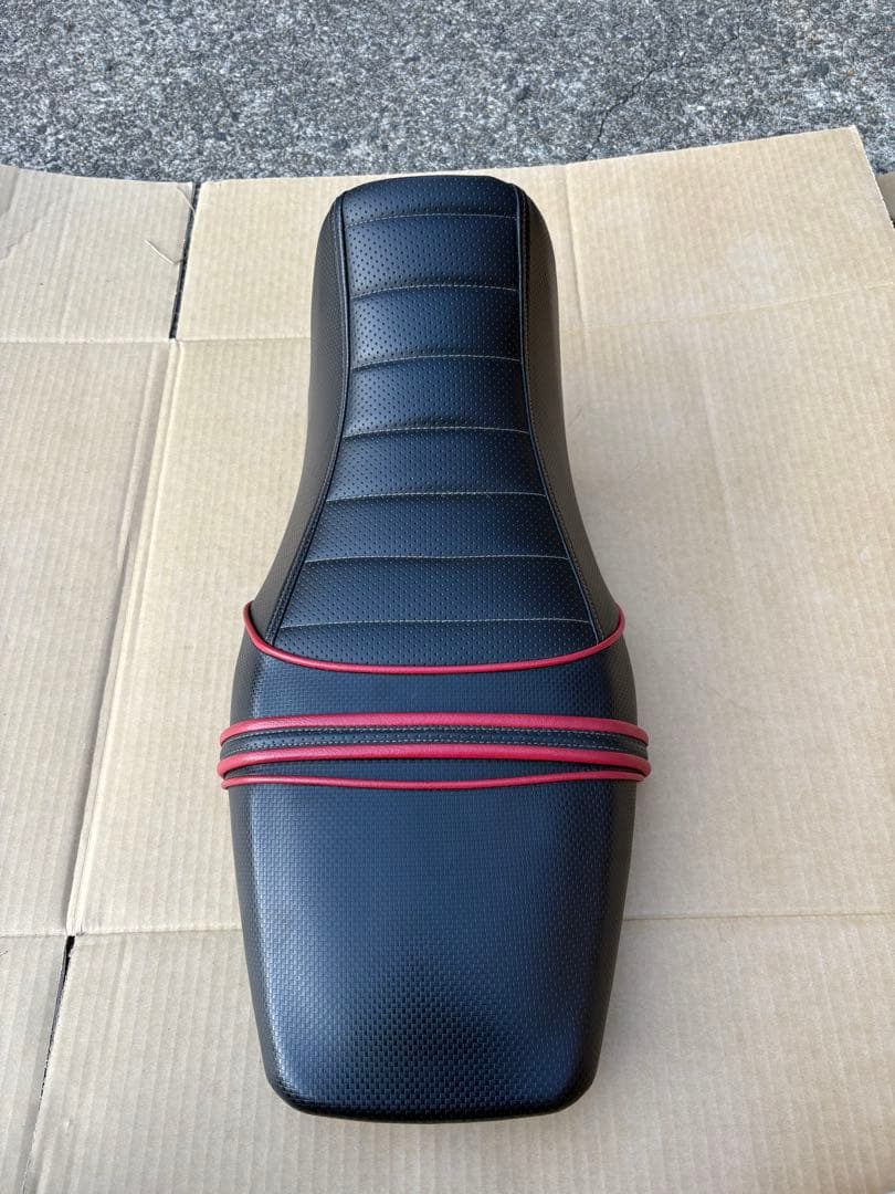 グロム JC61 前期用 純正シート 張り替え カスタムシート ブラック レッド