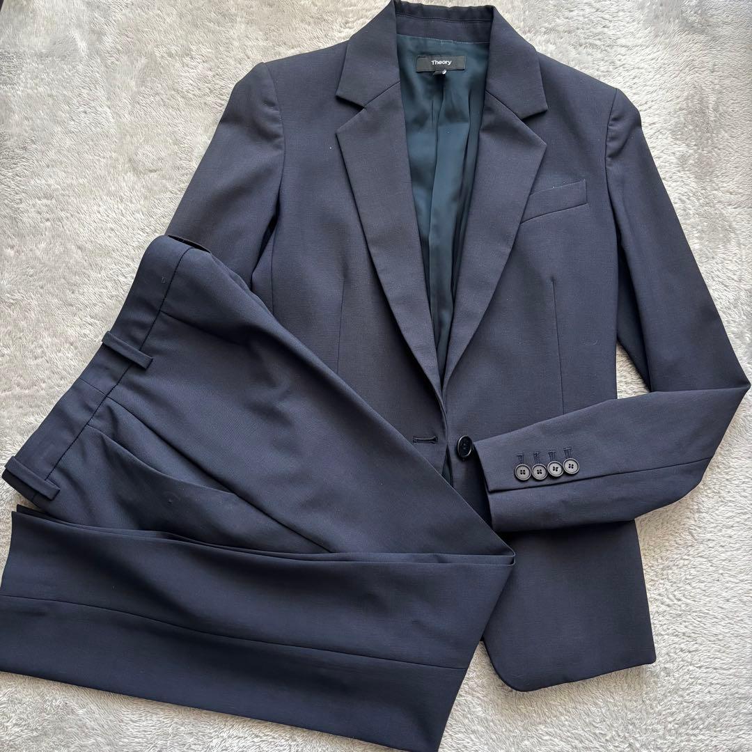 【たかちょ】theory レディースXS XX0 XXX0ネイビー