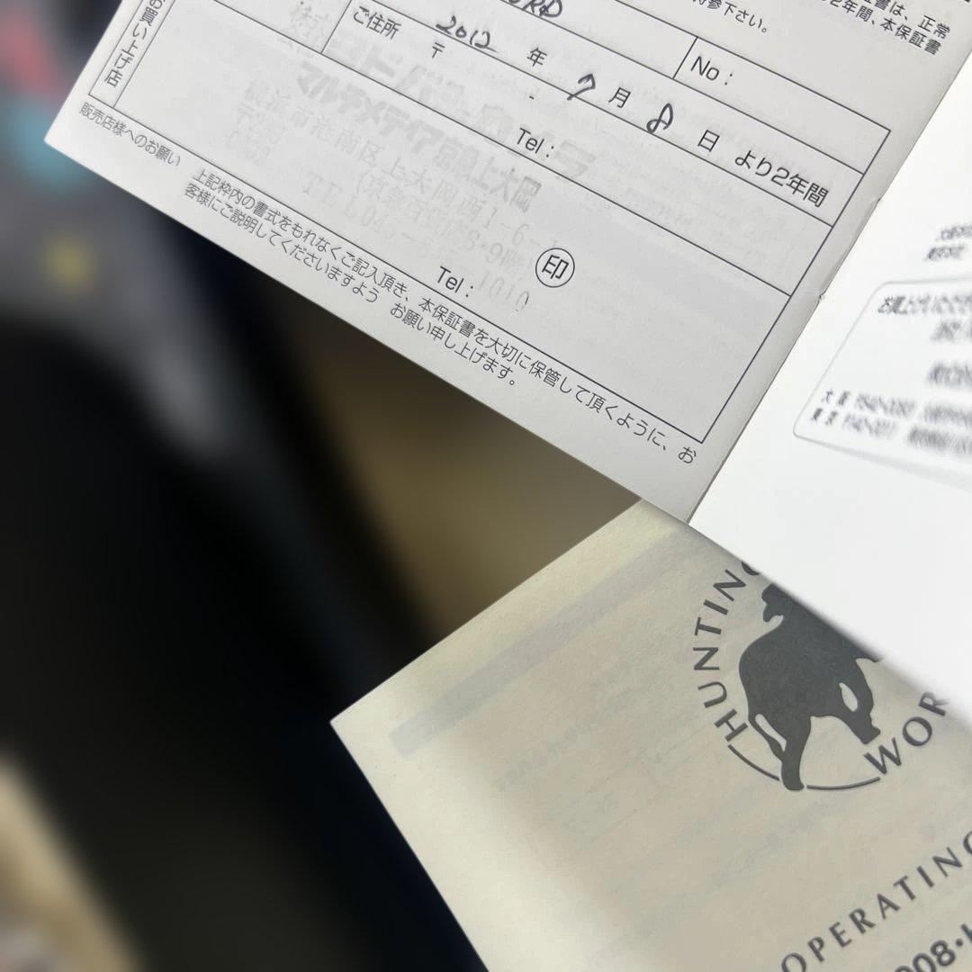 【保証書・冊子・箱付き美品】HUNTING WORLD スイス製クォーツ 腕時計