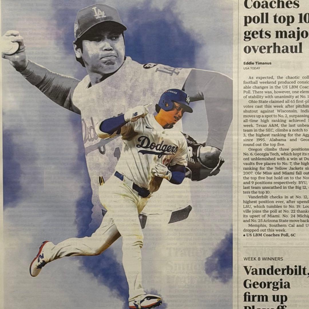 超激レア！USA Today【ドジャース 大谷翔平 伝説の試合】額縁入り