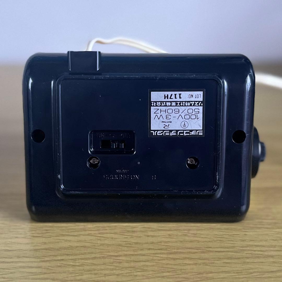 【メンテ済・動作正常】美品CITIZEN パタパタ時計 ハイリーフ・カーチス黄色