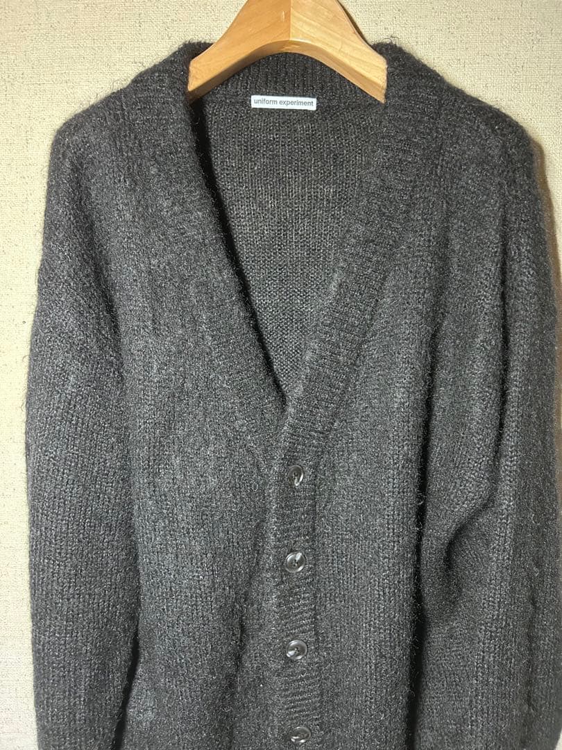 ユニフォームエクスペリエント　モヘアカーディガン　サイズ1 24aw