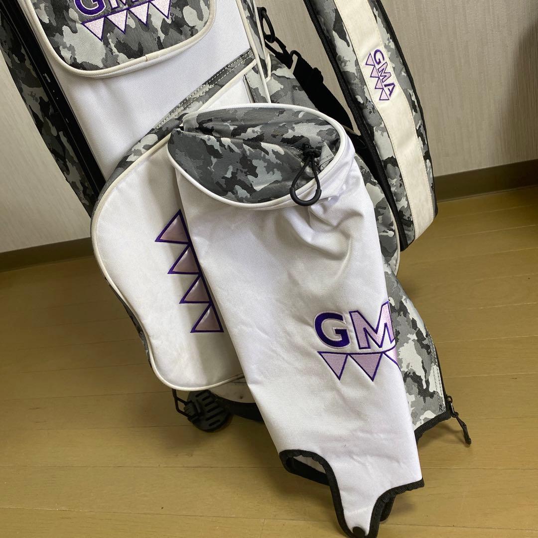 GMA キャディバッグ ホワイト・グレー・カモフラージュ