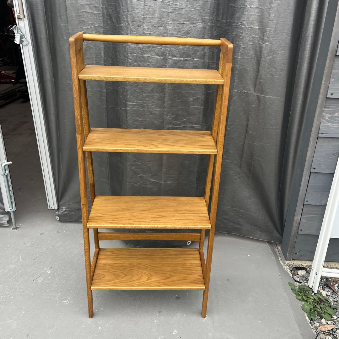 スタディオクリップ【studio CLIP】無垢の4段シェルフ