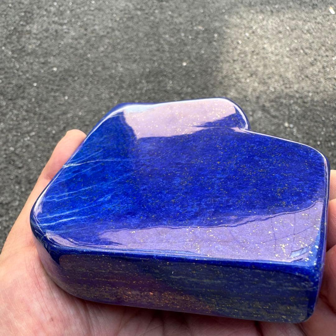 ☆ラピスラズリ☆5A☆厄除☆約816g☆アフガニスタン産☆天然無着色☆磨き原石
