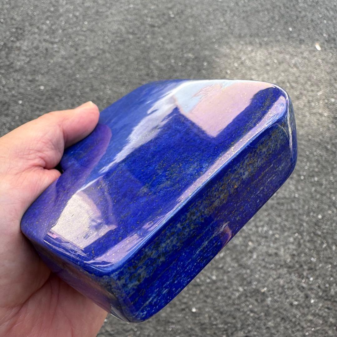 ☆ラピスラズリ☆5A☆厄除☆約816g☆アフガニスタン産☆天然無着色☆磨き原石