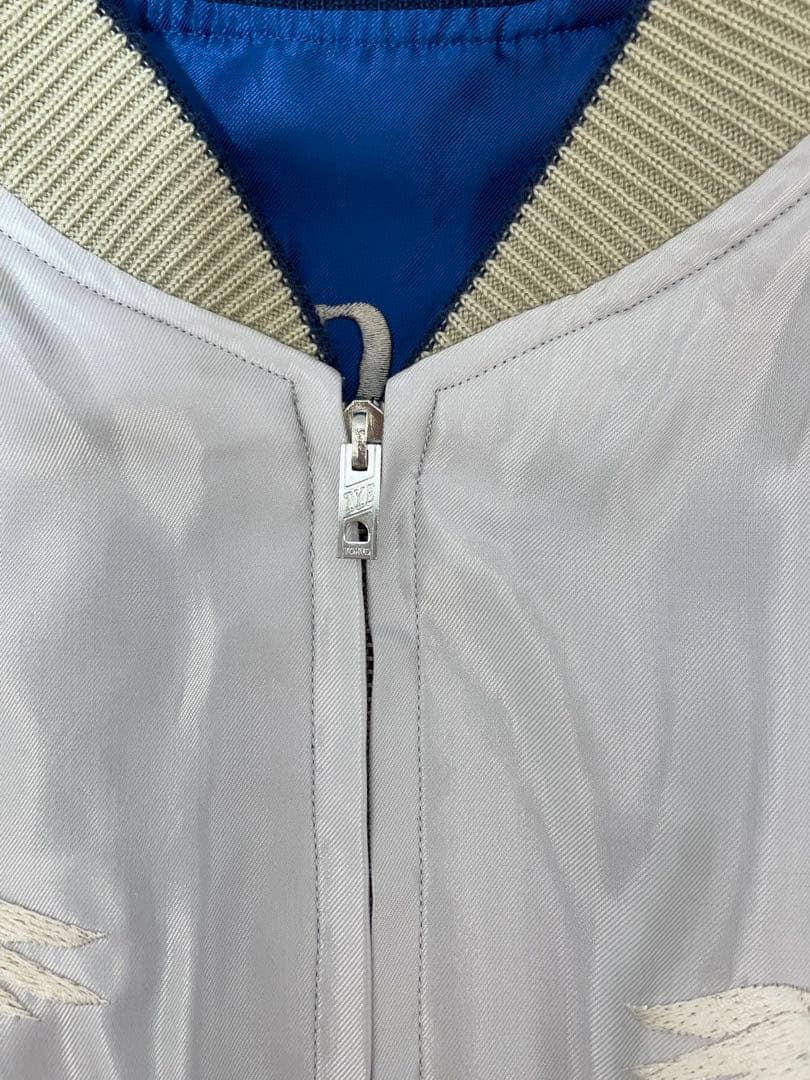 knmen129-0703 テーラー東洋　アセテートサテンスカジャン　L