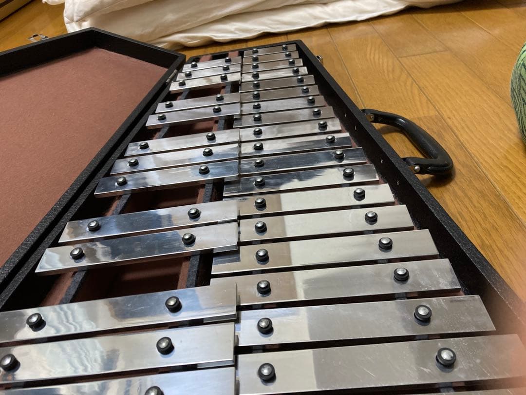 Saitoグロッケン 鉄琴 ハードケース　マレット付　サイトウ