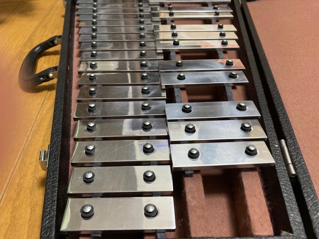 Saitoグロッケン 鉄琴 ハードケース　マレット付　サイトウ