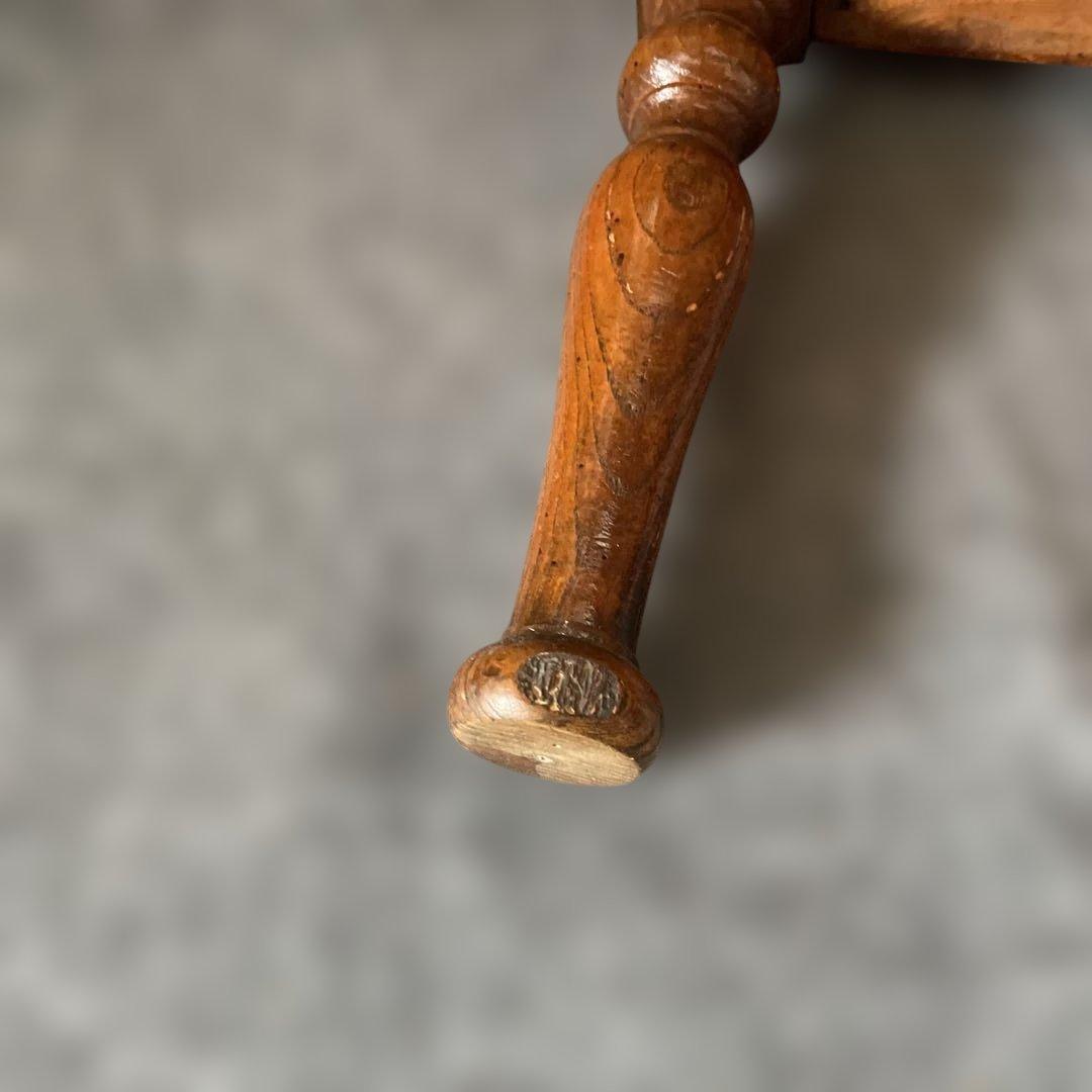 年代物 欅一枚板 文机 ダークブラウン 2引き出し