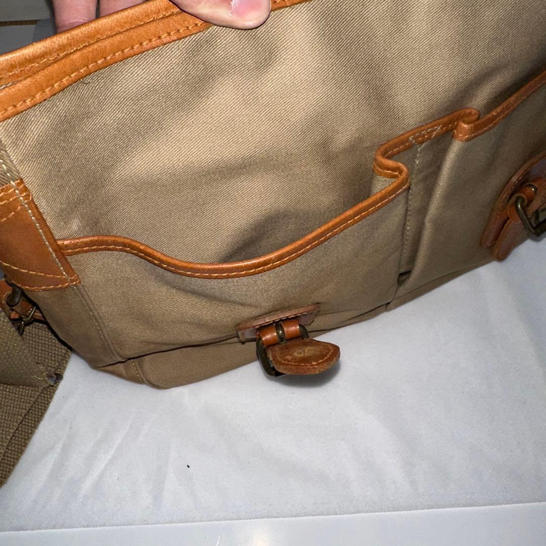 【希少】ポロラルフローレン サファリバッグ メッセンジャー　フラップ ベージュ